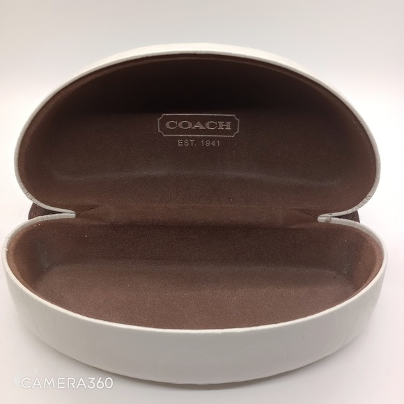 Coach Accessories - Coach Sunglasses Case Eyeglasses Holder White Designer Eyewear